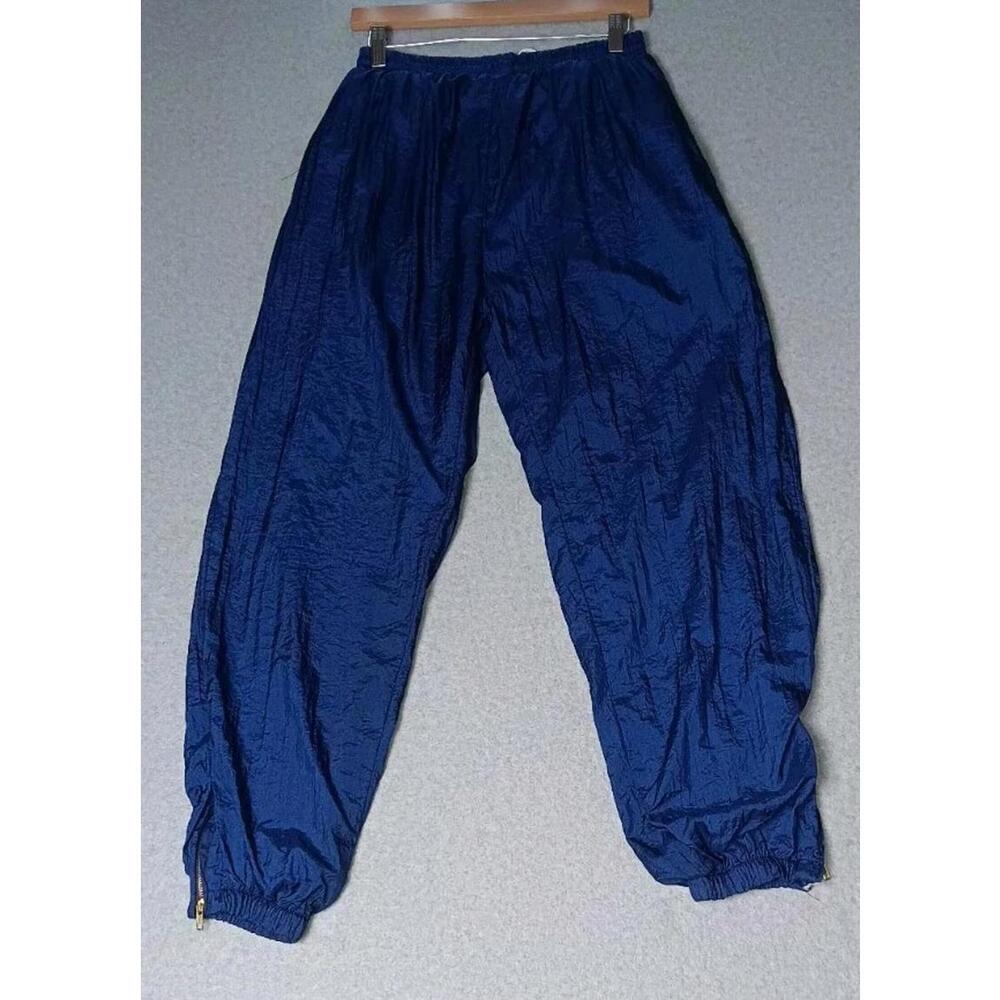 Vintage John Weitz Insulated Windbreaker Pants Mens Size Large Navy Blue...